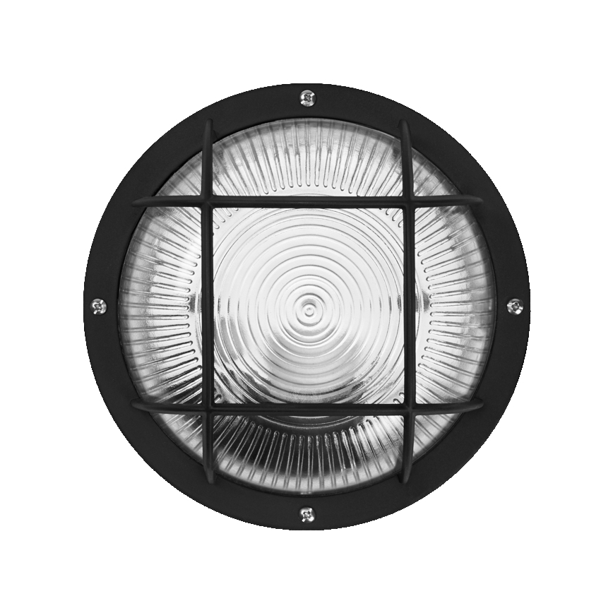 Osram - Външно стенно осветително тяло BULKHEAD, 1x E27 / 10 W / 230 V, Ø 19 см, IP54, черно