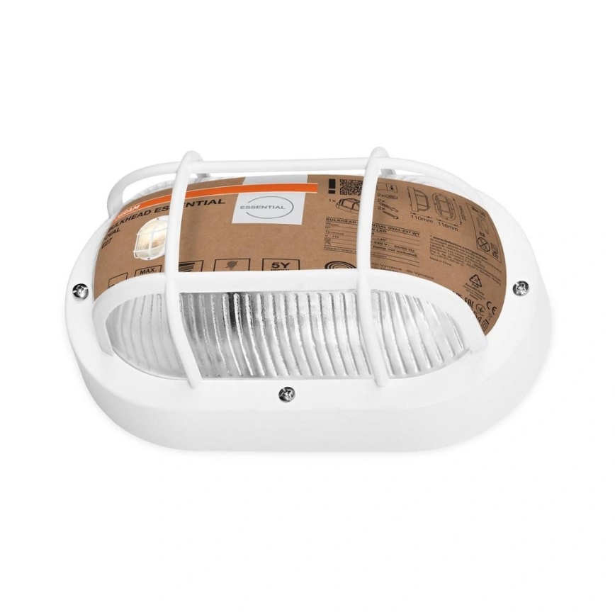 Osram - Външно стенно осветително тяло BULKHEAD 1xE27/10W/230V IP54 бяло