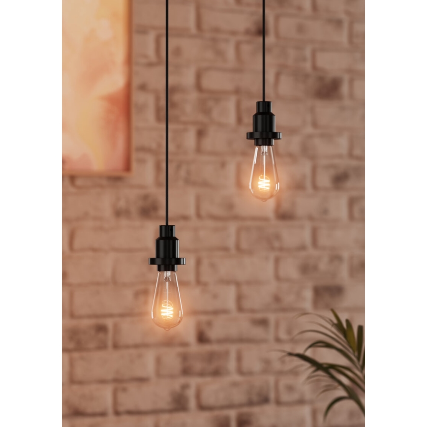 Osram - Захранващ кабел PENDULUM 1xE27/40W/230V черен