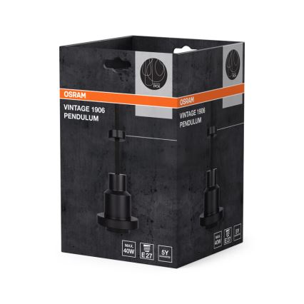 Osram - Захранващ кабел PENDULUM 1xE27/40W/230V черен