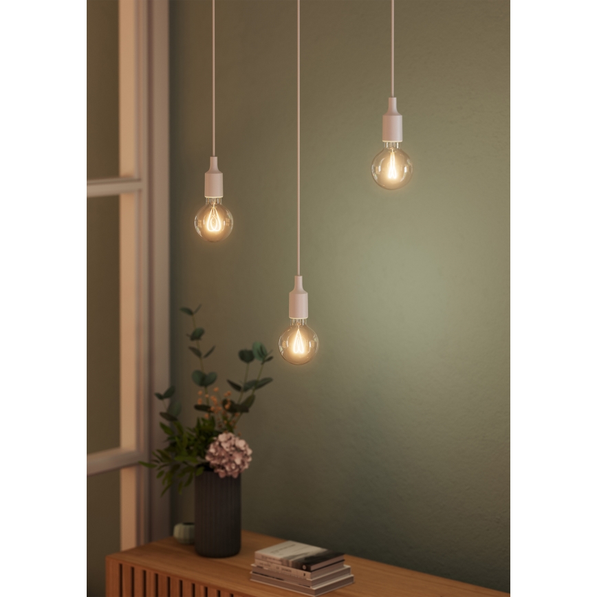 Osram - Захранващ кабел PENDULUM BELL 1xE27/15W/230V бял