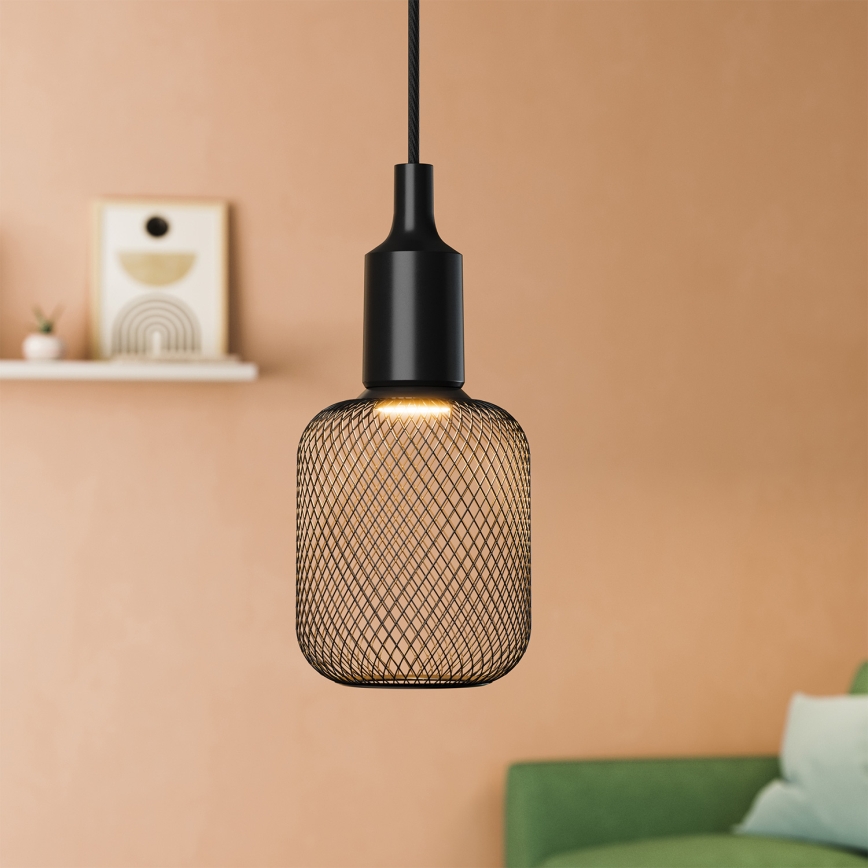 Osram - Захранващ кабел PENDULUM BELL 1xE27/15W/230V черен