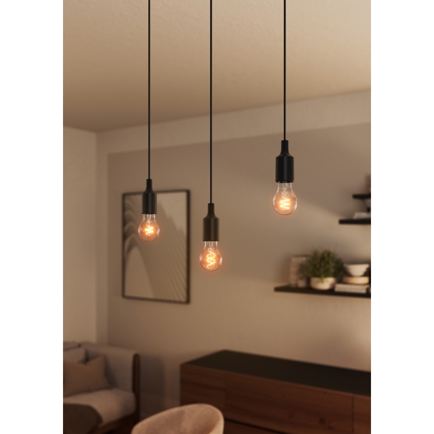 Osram - Захранващ кабел PENDULUM BELL 1xE27/15W/230V черен