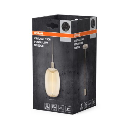 Osram - Захранващ кабел PENDULUM NEEDLE 1xE27/15W/230V бежов