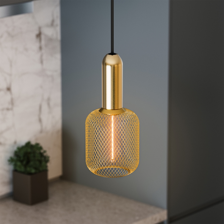 Osram - Златист захранващ кабел PENDULUM ROUND 1xE27/15W/230V