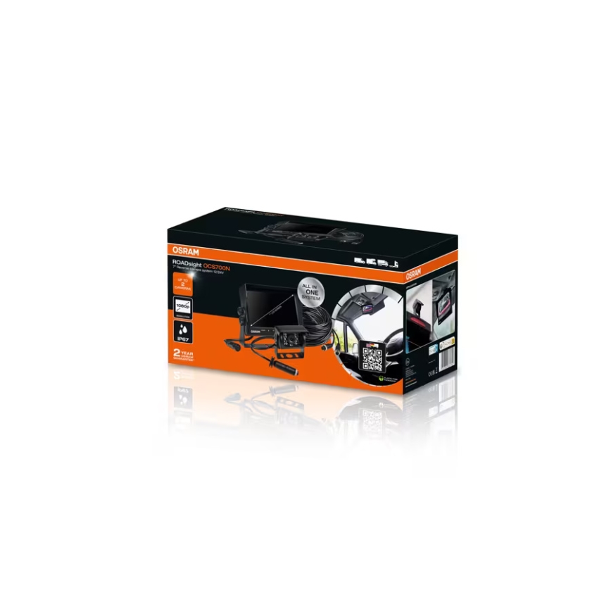 Osram - Камера за обратно виждане ROADSIGHT OCS700N Full HD 1080p 12/24V IP67 + дистанционно управление