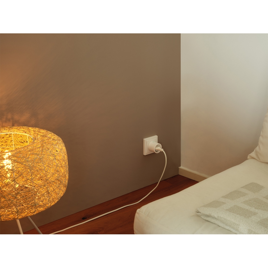 Osram - Комплект 2x умна розетка SMART+ MATTER SCHUKO 2300W/230V/10A Wi-Fi бяла
