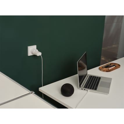 Osram - Комплект 2x умна розетка SMART+ MATTER SCHUKO 2300W/230V/10A Wi-Fi бяла