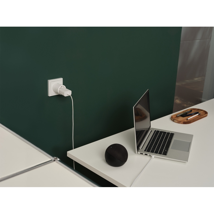 Osram - Комплект 2x умна розетка SMART+ MATTER SCHUKO 2300W/230V/10A Wi-Fi бяла