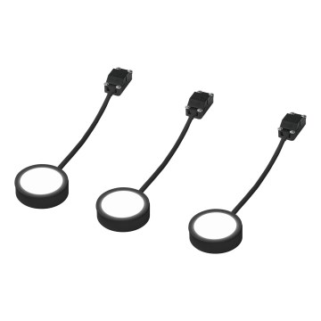 Osram - Комплект 3x LED подшкафно осветително тяло UNDERCABINET LED/3W/230V 3000K черно