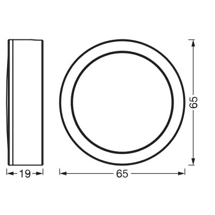Osram - Комплект 3x LED подшкафно осветително тяло UNDERCABINET LED/3W/230V 3000K черно