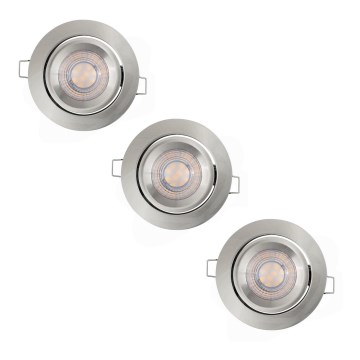 Osram - Комплект от 3 димируеми вградени LED осветителни тела LED/4,9W/230V