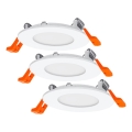 Osram - Комплект от 3 вградени LED осветителни тела SLIM LED/4,5W/230V