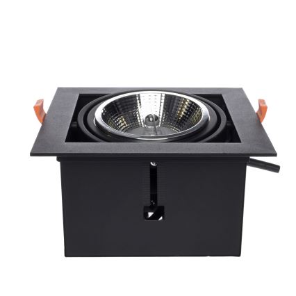 Осветление за окачен таван PLAZA AR111 1xGU10/12W/230V черна