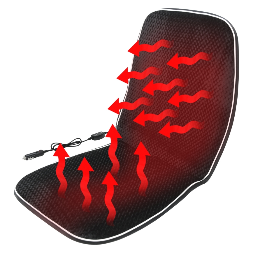 Отопляем калъф за седалка с термостат 12V черен