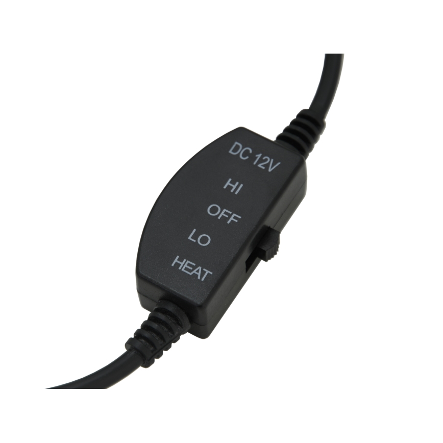 Отопляем калъф за седалка с термостат 12V черен