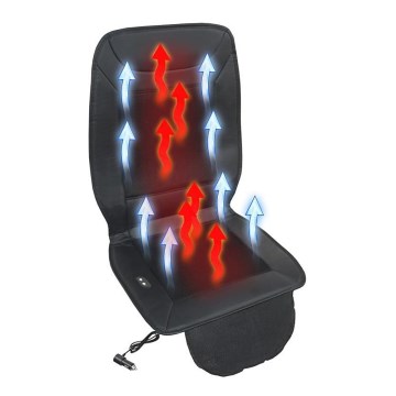 Отопляем калъф за седалката с вентилационна система 18W/12V черен