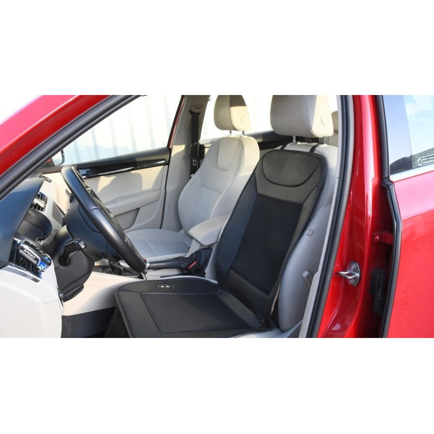 Отопляем калъф за седалката с вентилационна система 18W/12V черен