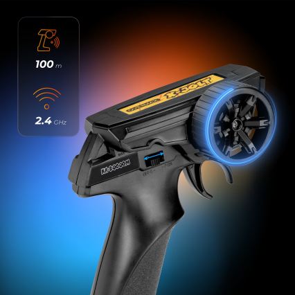 Overmax - радиоуправляема кола X-JOLT, 1000 mAh, черно/жълто