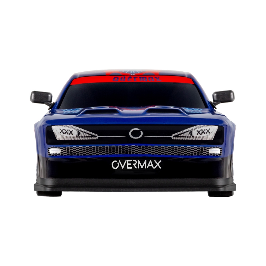 Overmax - RC дрифт автомобил с дистанционно управление 2 в 1 X-OVERSLIDE 1000 mAh черен/зелен/син/червен