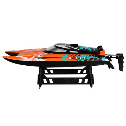 Overmax - RC лодка с дистанционно управление X-TIDE 2400 mAh черна/оранжева
