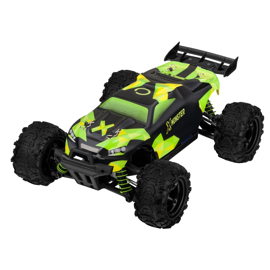 Overmax - RC кола с дистанционно управление 2 в 1 X-MONSTER 3.5 1700 mAh черна/червена/зелена