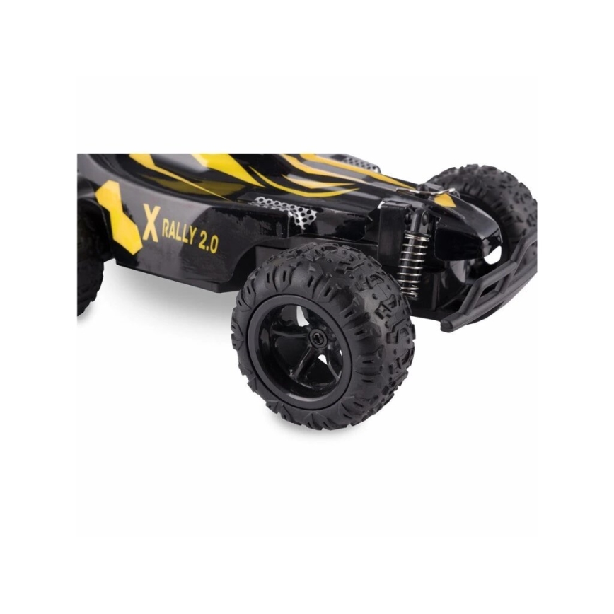 Overmax - RC количка с дистанционно управление X-RALLY 2.0 1200 mAh черно/жълто