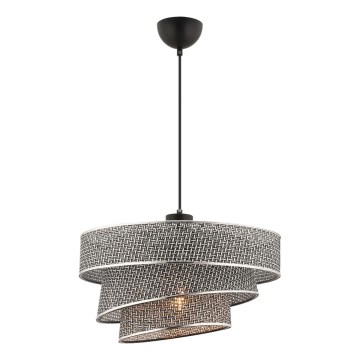 Окачен светилник COUPER 1xE27/60W/230V сив/блестящ хром