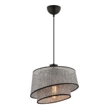 Окачена лампа BARETTE 1xE27/60W/230V сива/черна