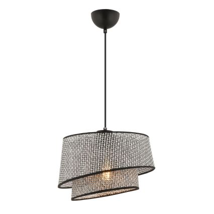 Окачена лампа BARETTE 1xE27/60W/230V сива/черна