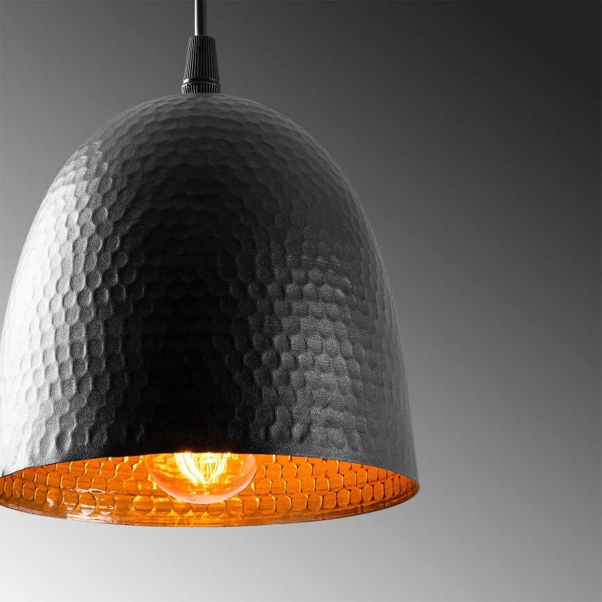 Окачена лампа TATTOO 1xE27/40W/230V Ø 16 см черна