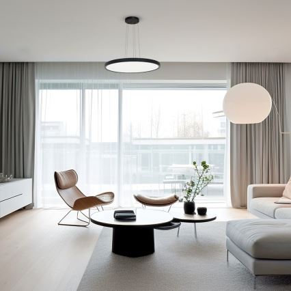 Окачена система за осветителни тела MAQ 32W/40W 1м черна