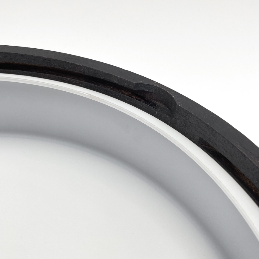 Потолен осветител за баня OAK SMOKY 3xE27/15W/230V IP54 Ø 37,5 см дъб/кафяв