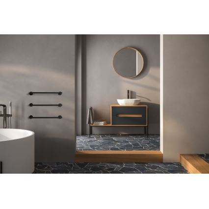 P.M.H. IN1B-R - Електрически сушилник за кърпи INGA 17W/230V 85,9 cm IP44 десен/черен