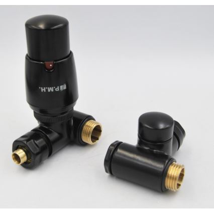 P.M.H. INTER-LB - Вентил с термостатична глава INTER ляв/черен