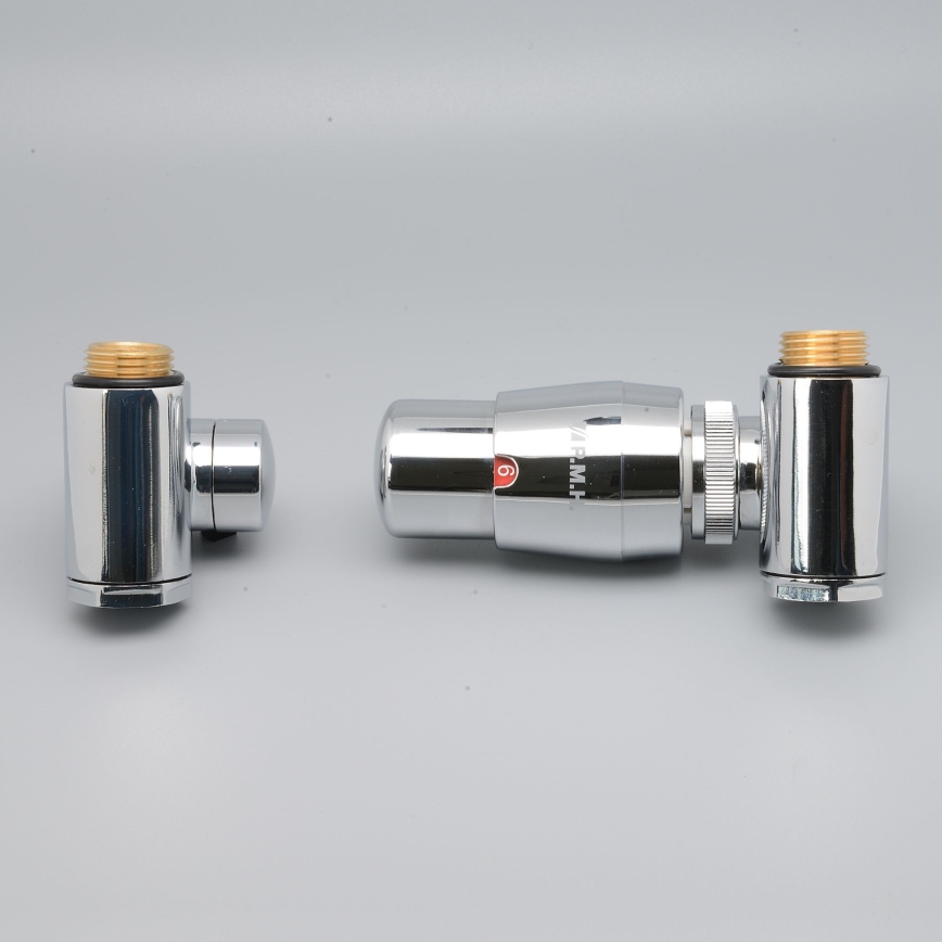 P.M.H. INTER-RC - Клапан с термостатична глава INTER десен/лъскав хром