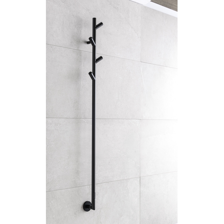 P.M.H. LS1B - Електрически сушилник за кърпи LISA 24W/230V 170 cm IP44 черен