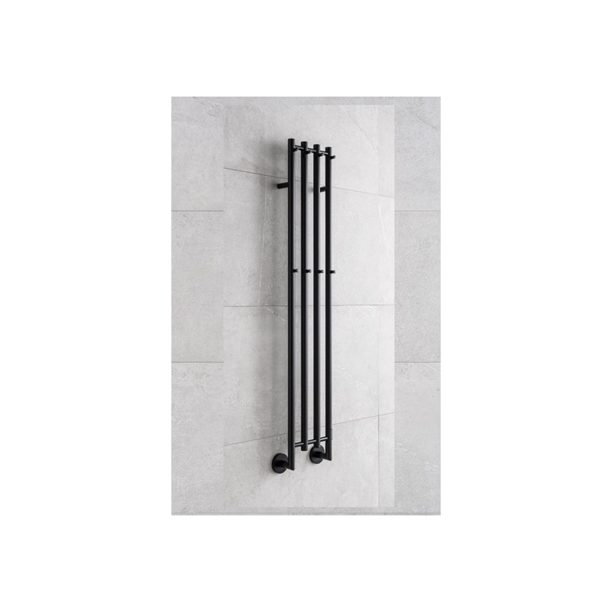 P.M.H. MO1B-R - Електрически сушител за кърпи MONA 93W/230V 153,3 cm IP44 черен