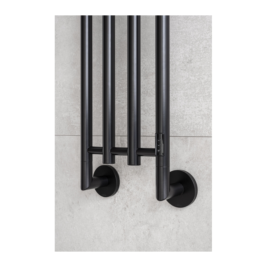 P.M.H. MO1B-R - Електрически сушител за кърпи MONA 93W/230V 153,3 cm IP44 черен