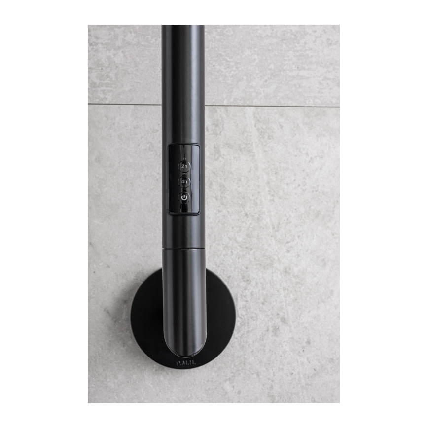 P.M.H. OL1B - Електрически сушилник за кърпи OLE 24W/230V 170 cm IP44 черен