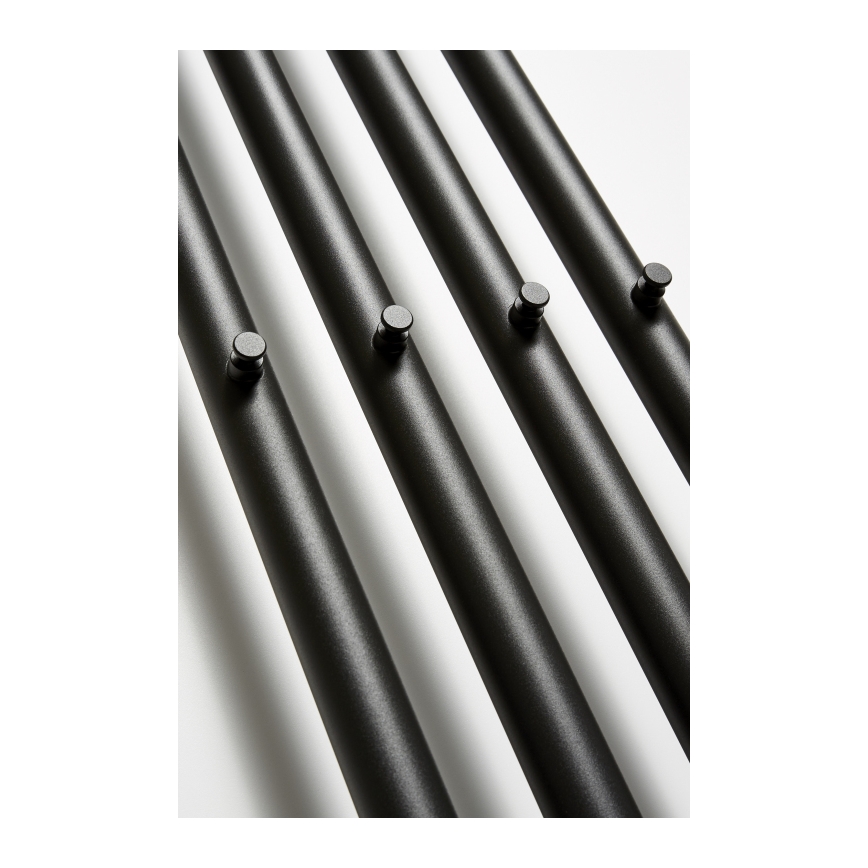 P.M.H. R2B - Стълбовиден радиатор за баня ROSENDAL 350W 150 cm черен