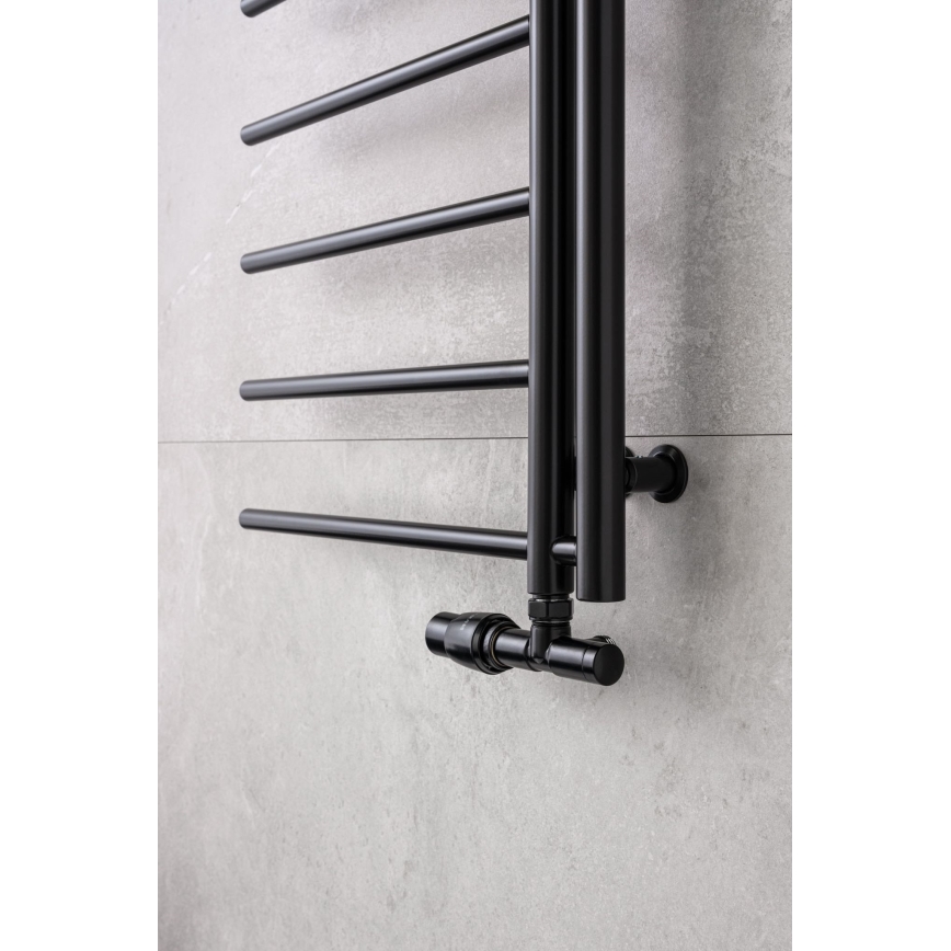 P.M.H. UNIKO-LB-EK - Вентил с термостатична глава UNIKO ляв/черен