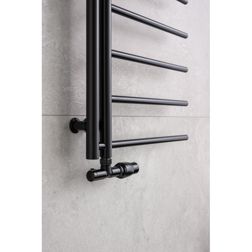 P.M.H. UNIKO-RB-EK - Вентил с термостатна глава UNIKO десен/черен