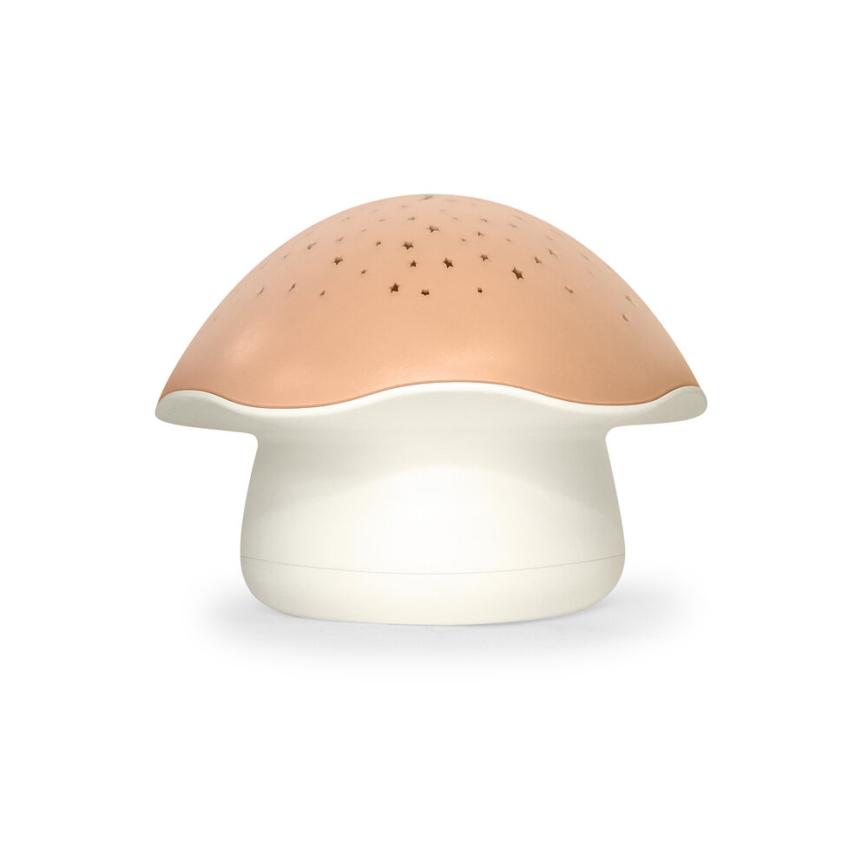 PABOBO - Проектор с melody STAR MUSHROOM 3xAA сьомгово розов