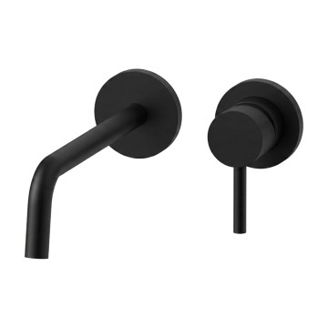 Paffoni - Черен вграден смесител за мивка LIGHT