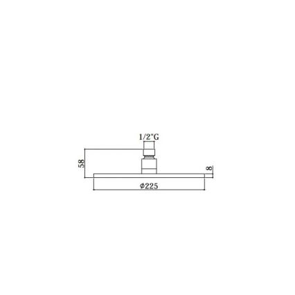 Paffoni - Душ глава Ø 22,5 cm MASTER, бляскав хром