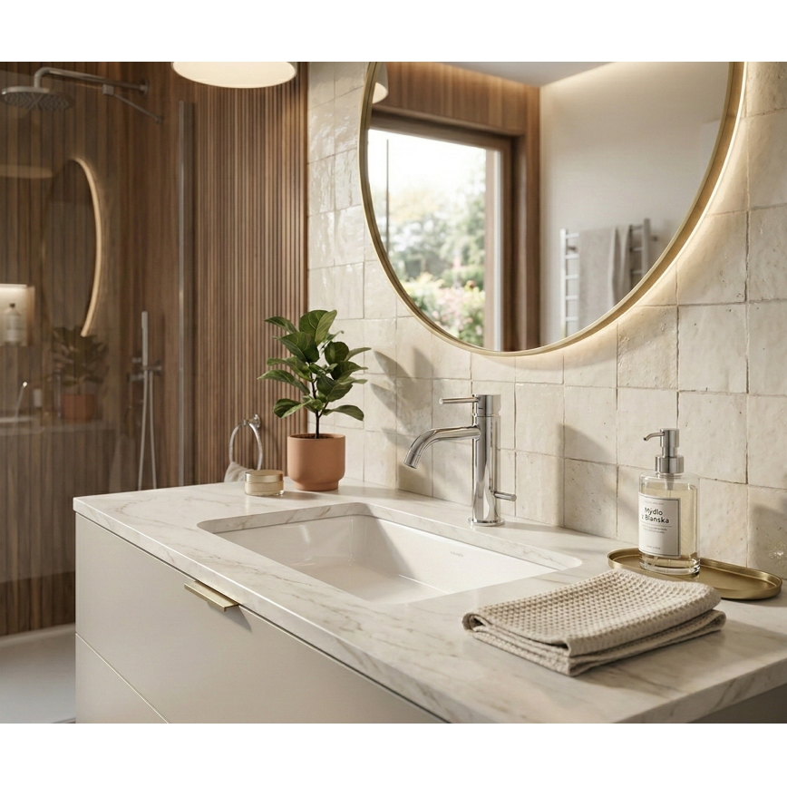 Paffoni - Смесител за мивка + изпускател LIGHT лъскав хром