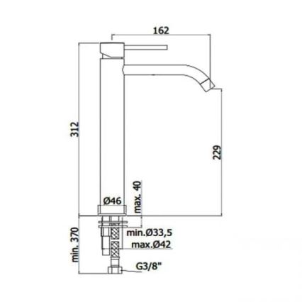 Paffoni - смесител за мивка LIGHT черен
