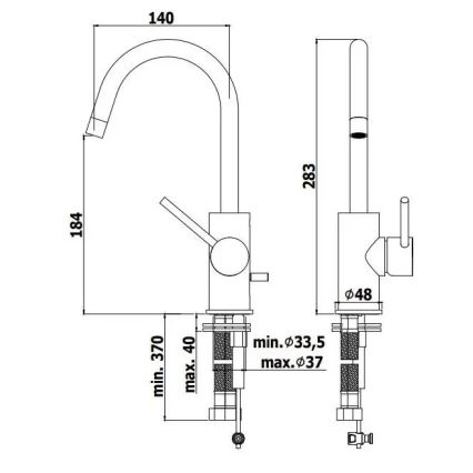 Paffoni - Смесител за мивка LIGHT, лъскав хром