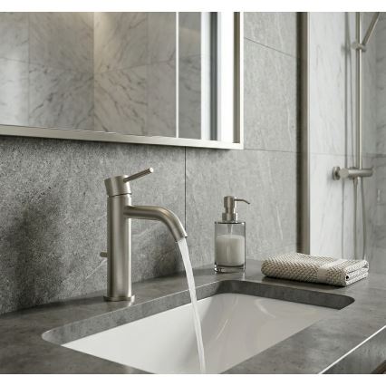 Paffoni - Смесител за мивка LIGHT от неръждаема стомана